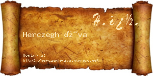 Herczegh Éva névjegykártya